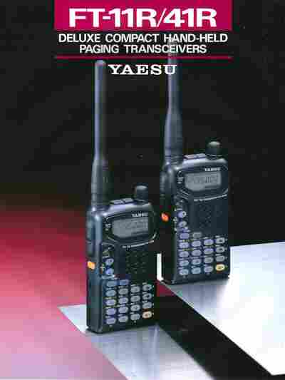 Буклет YAESU FT-11R 41R Deluxe compact hand-held paging transceivers, 55-1784, Баград.рф